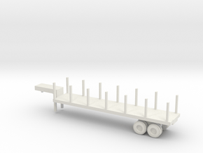 1/87 Scale M270 Semitrailer Low Bed in White Natural Versatile Plastic