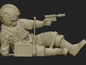 Downed Pilot Objective  in Tan Fine Detail Plastic