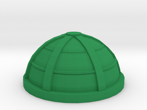 Game Piece, Larger Habitat Dome, 40mm in Green Processed Versatile Plastic