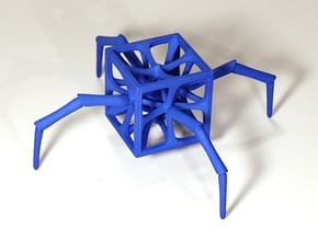 Arachno-Hedron in Blue Processed Versatile Plastic