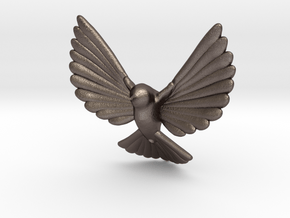 Birdie in Polished Bronzed-Silver Steel