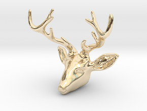 Deer V2-A in 14K Yellow Gold
