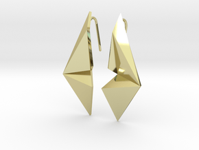 Sharp Enmotion Earrings in 18k Gold Plated Brass