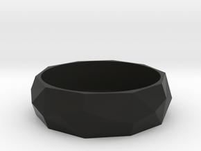 Angular Beauty Ring 22MM in Black Natural Versatile Plastic