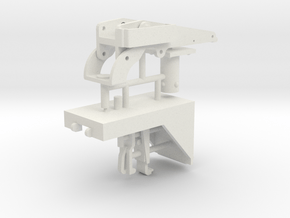 1/6 M2 Browning (50 cal') vehicle mount. in White Natural Versatile Plastic