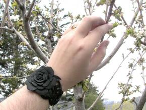 Rose Bracelet in Black Natural Versatile Plastic