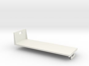 1/64th S Scale 24 foot flatbed in White Natural Versatile Plastic