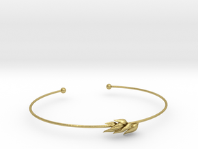 Wheat bracelet in Natural Brass