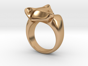 Fox Ring in Polished Bronze: 5 / 49