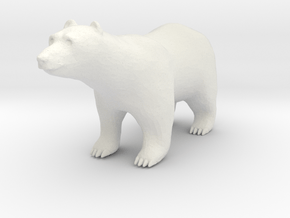 S Scale Polar Bear in White Natural Versatile Plastic