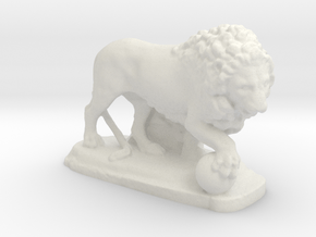 Ancient Medici Lion  in White Natural Versatile Plastic