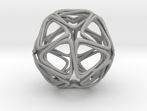 Icosahedron Looped  in Aluminum