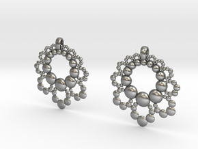 D Apo. Earrings in Natural Silver