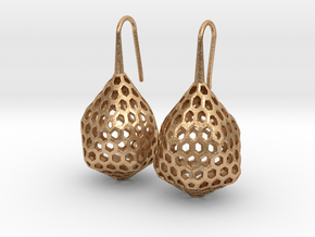 STRUCTURA Stylized, Earrings. in Natural Bronze
