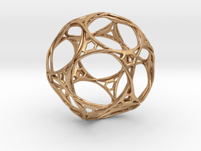 Looped docecahedron in Natural Bronze