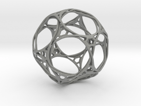 Looped docecahedron in Gray PA12