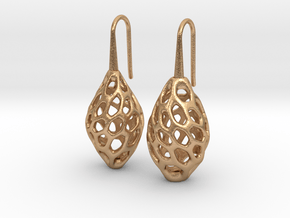 HONEYBIT Twist Earrings in Natural Bronze