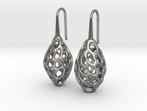 HONEYBIT Twist Earrings in Natural Silver