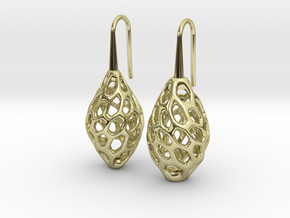 HONEYBIT Twist Earrings in 18k Gold Plated Brass
