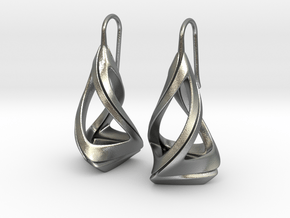 Trianon T.1, Earrings in Natural Silver