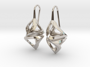 Trianon Twist, Earrings in Platinum
