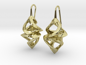Trianon Twins, Earrings in 18k Gold Plated Brass