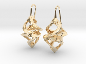 Trianon Twins, Earrings in 14K Yellow Gold
