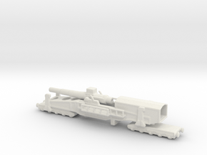 28 cm SKL / 40 (E) Railway artillery Bruno 1/160  in White Natural Versatile Plastic