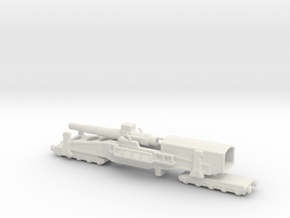 28 cm SKL / 40 (E) Railway artillery Bruno 1/144  in White Natural Versatile Plastic
