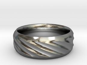 Twist Ring in Polished Silver: 6 / 51.5