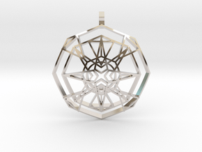 Metatron's Fire-Star (Domed) in Platinum