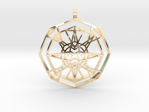 Metatron's Fire-Star (Domed) in 14K Yellow Gold