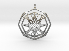 Metatron's Fire-Star (Domed) in Natural Silver