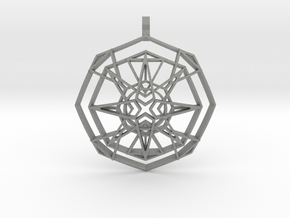 Metatron's Fire-Star (Domed) in Gray PA12