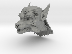 werewolf head 1 in Gray PA12