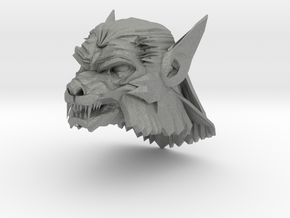 werewolf head 3 in Gray PA12