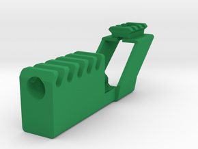 Airsoft Compensator with Top Rail for G17 and G18C in Green Processed Versatile Plastic