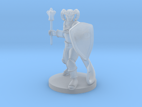 Tiefling Male Cleric in Smooth Fine Detail Plastic