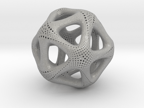 Perforated Twisted Icosahedron Type 1 in Aluminum
