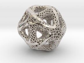 Perforated Twisted Icosahedron Type 2 in Platinum