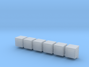10x10mm wooden crates in Smooth Fine Detail Plastic