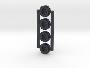 18mm diameter miniature wheels  in Black PA12