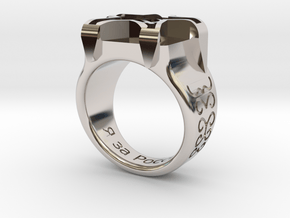 Russian Ring in Platinum: Medium