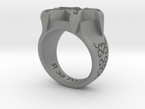 Russian Ring in Gray PA12: Medium