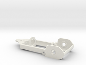 motor holder 4 "Back to '60" 1/24 slotcar chassis in White Natural Versatile Plastic