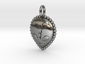 Among Us Pendant in Polished Silver