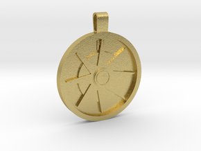  The Compass in Natural Brass: Large