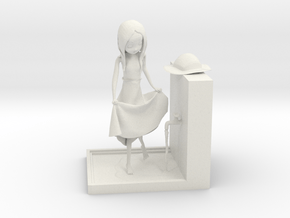 Takagi San Figurine in White Natural Versatile Plastic: Medium
