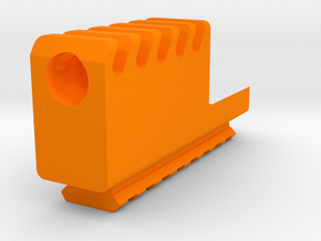 Frame Mounted Compensator with Bottom Rail for G19 in Orange Processed Versatile Plastic