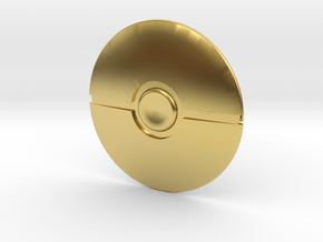 Poke Ball in Polished Brass